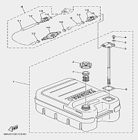 Топливный бак 4-Х ТАКТНОГО ПЛМ SEA-PRO F20P