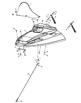 Капот C70700010 снегохода ТАЙГА РМ РЫСЬ