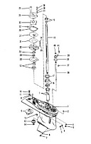 Корпус шестерни (приводной вал) 2-Х ТАКТНОГО ПЛМ MERCURY 75 Серийный номер от 0C222000 до 0D283221