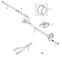 Компоненты гидроподъема (Часть 2) 4-Х ТАКТНОГО ПЛМ MERCURY 30 Серийный номер от 1C109093 и выше