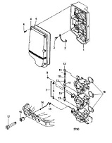 Глушитель 2-х тактного ПЛМ MERCURY 40 M Серийный номер от 0N056165 и выше