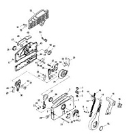 Дистанционное управление 4000, боковое крепление 4-Х ТАКТНОГО ПЛМ MERCURY 6 Серийный номер от 0P401000 и выше