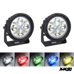 Комплект светодиодных фар  Aurora ALO-R4T3-EQ(Ближний свет) с RGB подсветкой