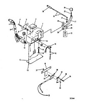 Компоненты ручного управления (Часть 2) 2-Х ТАКТНОГО ПЛМ MERCURY 75 Серийный номер от 0A996142 до 0B240450