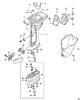 Корпус карданного вала, Bigfoot 4-Х ТАКТНОГО ПЛМ MERCURY 8 Серийный номер от 0R042475 и выше
