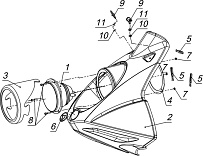 Капот M10700050 для СММ РЫБИНКА M10000010-01 (ВЫПУСК С 09.2012 ПО 10.2013)