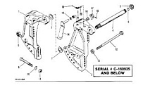 Кронштейн транца (силовая отделка)(S/N-0C160935 и ниже) 2-Х ТАКТНОГО ПЛМ MERCURY 50EO Серийный номер от 0B122930 до 0D000749