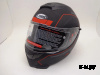 Шлем интеграл COBRA JK318 с очками черный/красный