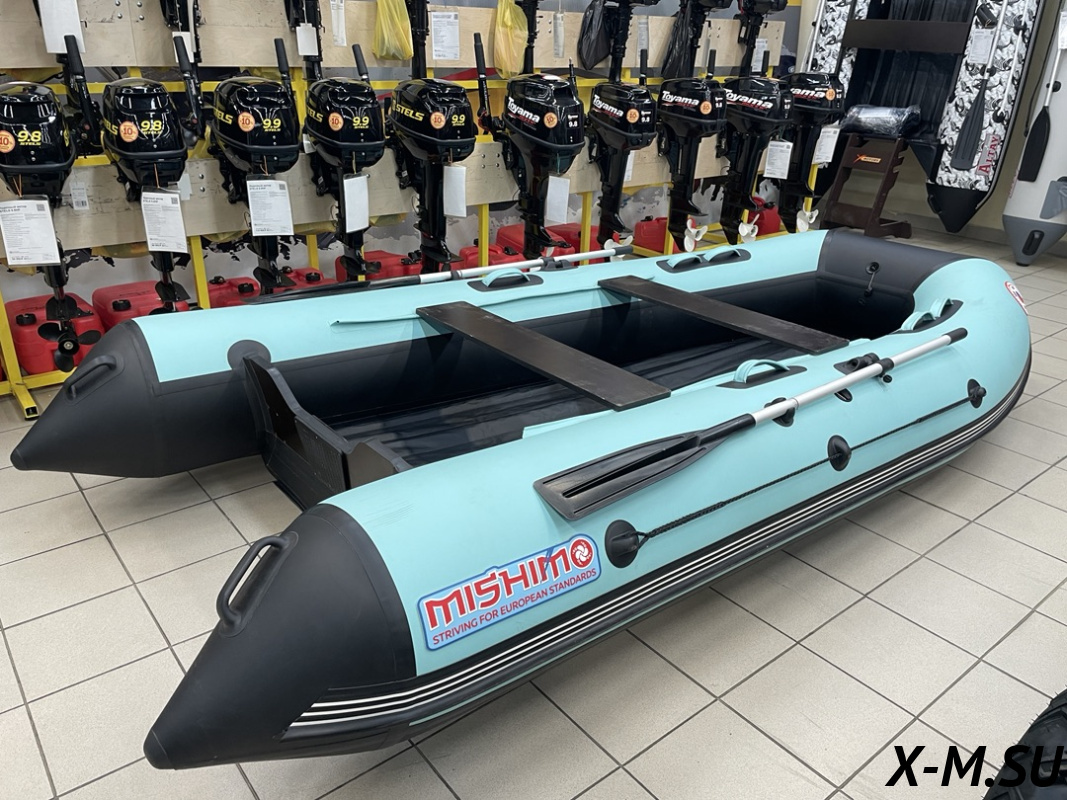 Лодка MISHIMO LITE 370 Бирюзовый-Чёрный Лодка MISHIMO LITE 370 Бирюзовый-Чёрный