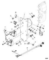 Катушка зажигания 1C104424/0P560350 и выше 4-Х ТАКТНОГО ПЛМ MERCURY 60 Серийный номер от 1C050252 и выше