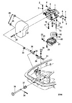 Карбюратор 2-х тактного ПЛМ MERCURY 25 М Серийный номер от 0N055505 и выше