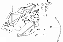 Сиденье СКУТЕРА STELS ZION 150