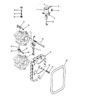 Карбюратор и дроссель 2-Х ТАКТНОГО ПЛМ MERCURY 60 Серийный номер от 0A721308 и выше