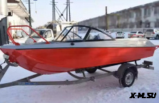 Алюминиевый катер WYATBOAT Неман-500 DC водомёт