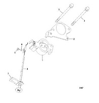 Дроссельная катушка 2-х тактного ПЛМ MERCURY 40 M Серийный номер от 0P325500 и выше