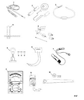 Инструменты (Часть 2) 4-Х ТАКТНОГО ПЛМ MERCURY 4 Серийный номер от 0R067090 и выше