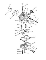 Карбюратор 2-Х ТАКТНОГО ПЛМ MERCURY 50EO Серийный номер от 0B122930 до 0D000749