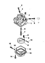 Карбюратор 4-Х ТАКТНОГО ПЛМ MERCURY 4 Серийный номер от 0R000001 до 0R067089