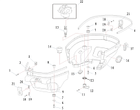 Капот низ 4-Х ТАКТНОГО ПЛМ HIDEA F2,5