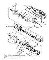 Коробка передач(приводной вал)(60 SEA/MARA/BIG FOOT,6 JAW REV. CLUTCH 2 2-Х ТАКТНОГО ПЛМ MERCURY 60 Серийный номер от 9885345 до 9973099