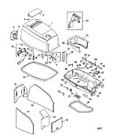 Капот 2-Х ТАКТНОГО ПЛМ MERCURY 55 Серийный номер от 0G590000 до 0G760299