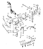Ручки руля комплект (Часть 1) 2-Х ТАКТНОГО ПЛМ MERCURY 50EO Серийный номер от 0D000750 до 0G290584