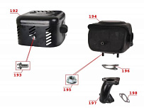 Выпускная система мотобкусировщика IRBIS МУХТАР-15 (2018 г.) (с реверсом)