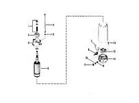 Стартер в сборе (BOSCH) 2-Х ТАКТНОГО ПЛМ MERCURY 50EO Серийный номер от 6428681 до 0B122929
