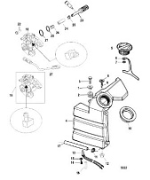 Компоненты закачки масла 2-Х ТАКТНОГО ПЛМ MERCURY 50EO Серийный номер от 0G760300  до 0T979999
