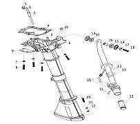 Дейдвуд+румпель 2-х тактного ПЛМ HIDEA 3,5F