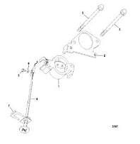 Дроссельная катушка 2-х тактного ПЛМ MERCURY 40 M Серийный номер от 1B000001 и выше