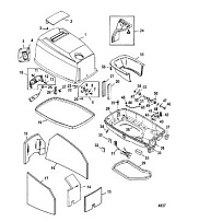 Капот 2-Х ТАКТНОГО ПЛМ MERCURY 60 Серийный номер от 0G590000 до 0G760299