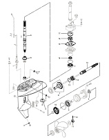 Редуктор лодочного мотора TOHATSU 18 · 2003 — 2014