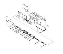 Корпус шестерни (карданный вал) 2-Х ТАКТНОГО ПЛМ MERCURY 60 Серийный номер от 6428681 до 0B122929