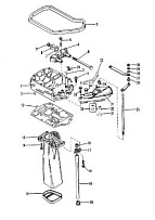 Выхлопная труба 2-Х ТАКТНОГО ПЛМ MERCURY 90 Серийный номер от 9506481 до 9589038