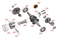 Двигатель мотобкусировщика IRBIS МУХТАР-15 (2018 г.) (с реверсом) (часть 4)