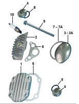 Крышка головки цилиндра двигателя Racer 1P39FMA