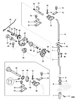 Компоненты переключения передач, Non Bigfoot 4-Х ТАКТНОГО ПЛМ MERCURY 9.9 Серийный номер от 0P325500 и выше