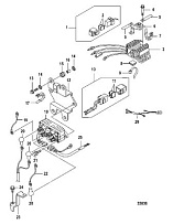 Электрические компоненты, выпрямитель 4-Х ТАКТНОГО ПЛМ MERCURY 15 Carb(2CYL) Серийный номер от 0R235949 и выше