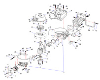 Двигатель 2-х тактного ПЛМ SEANOVO 3,5F