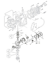 Коленчатый вал лодочного мотора YAMAHA 50B · 2000 — 2008