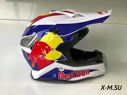 ШЛЕМ КРОССОВЫЙ REDBULL Белый/Синий